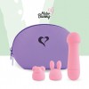 mister bunny massage vibrator with 2 caps pink  feelztoys 